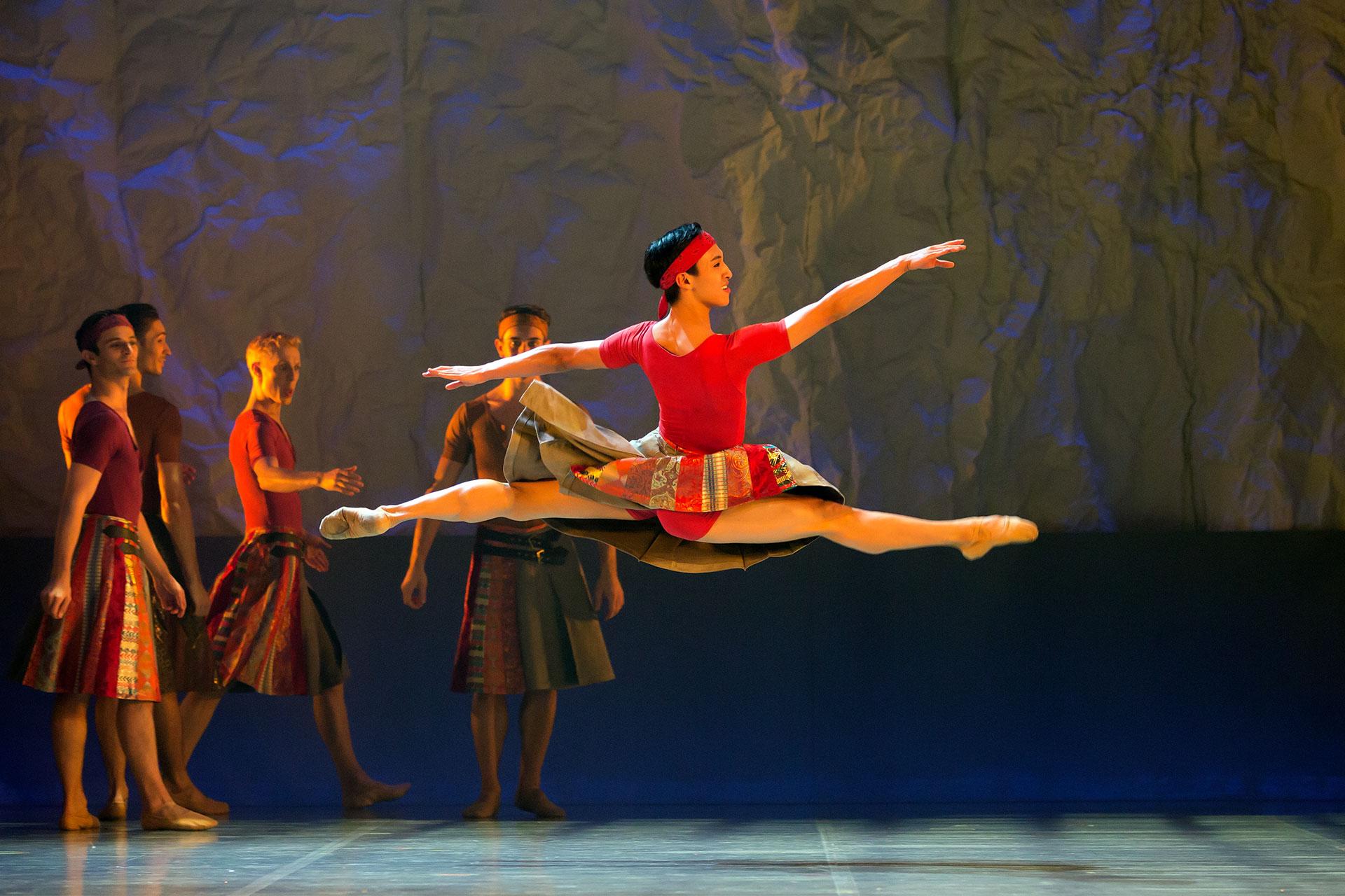 Matthew Koon leaps impressively in The Little Mermaid