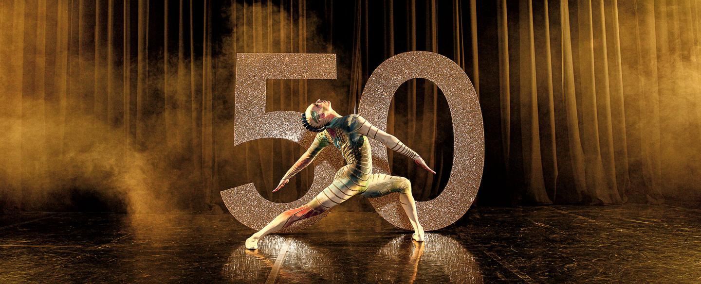 Joseph Taylor as Wadjet in a photoshoot image for Northern Ballet's 50th anniversary. Photo Guy Farrow.