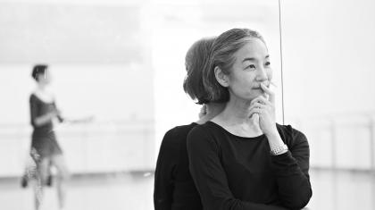 Yoko Ichino looks on thoughtfully during Cinderella rehearsals