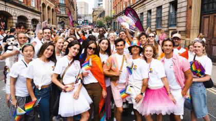 Northern Ballet dancers at Leeds Pride 2024